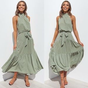 Petal and Pup Midi Dress